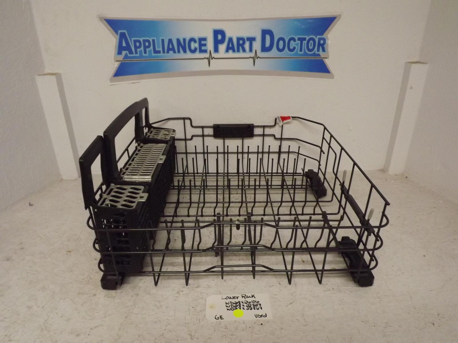 GE Dishwasher WD28X26106 WD28X22827 WD28X22867 Lower Rack Used GE Dishwasher WD28X26106 WD28X22827 WD28X22867 Lower Rack Used